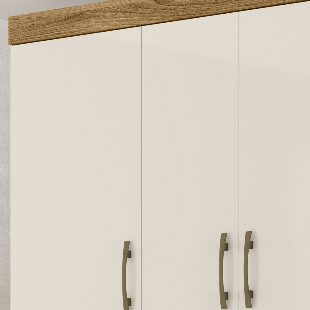 Guarda Roupa Casal 6 Portas 9120 Freijo Off White Moval