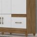 Guarda Roupa Casal 6 Portas 9120 Naturale Branco Moval