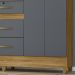 Guarda Roupa Casal 6 Portas Com Espelho 8680 Freijo Cinza Moval