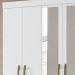 Guarda Roupa Casal 6 Portas Com Espelho 8684 Branco Moval