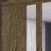 Guarda Roupa Casal 6 Portas Com Espelho 8963 Castanho Wood Moval