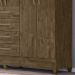Guarda Roupa Casal 6 Portas Com Espelho 8963 Castanho Wood Moval