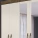 Guarda Roupa Casal 6 Portas Com Espelho 8963 Castanho Wood Off White Moval