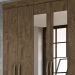 Guarda Roupa Casal 6 Portas Com Espelho 8993 Castanho Wood Moval