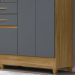 Guarda Roupa Casal 7 Portas 8970 Freijo Cinza Moval