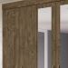 Guarda Roupa Casal 7 Portas Com Espelho 8973 Castanho Wood Moval