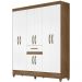 Guarda Roupa Casal 8 Portas 8350 Naturale Branco Moval