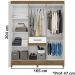 Guarda Roupa Casal 8 Portas 8350 Naturale Branco Moval