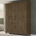Guarda Roupa Casal 8 Portas 8353 Castanho Wood Moval