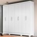 Guarda Roupa Casal 8 Portas Dammam Branco