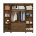 Guarda Roupa Casal 8 Portas com Espelho e 4 gavetas Belem - Castanho Wood