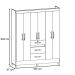 Guarda Roupa Casal Itatiba 6 Portas Branco - Moval