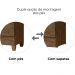 Guarda Roupa Casal Panama 6P 153 cm Castanho Wood Moval