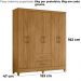 Guarda Roupa Casal Panama 6P 153 cm Freijo Moval