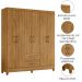 Guarda Roupa Casal Panama 6P 153 cm Freijo Moval
