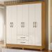 Guarda Roupa Casal Panama 6P 153 cm Freijo Off White Moval