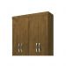 Guarda Roupa Solteiro 04 Portas Madri Castanho Wood - Moval