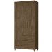Guarda Roupa Solteiro 3 Portas 9513 Castanho Wood Moval