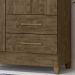 Guarda Roupa Solteiro 3 Portas 9513 Castanho Wood Moval