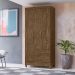 Guarda Roupa Solteiro 3 portas 2 gavetas Lima - Castanho Wood