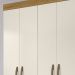 Guarda Roupa Solteiro 4 Portas 8520 Freijo Off White Moval