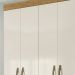 Guarda Roupa Solteiro 4 Portas 8700 Freijo Off White Moval