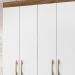 Guarda Roupa Solteiro 4 Portas 9520 Naturale Branco Moval