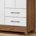 Guarda Roupa Solteiro 4 Portas 9520 Naturale Branco Moval