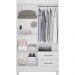 Guarda Roupa Solteiro 4 Portas 9524 Branco Moval