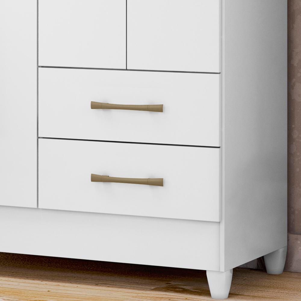 Guarda Roupa Solteiro 4 Portas 9524 Branco Moval