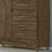 Guarda Roupa Solteiro 4 Portas Com Espelho 8703 Castanho Wood Moval
