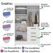 Guarda Roupa Solteiro 4 Portas Com Espelho 8704 Branco Flex Moval