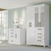 Guarda Roupa Solteiro 4 Portas Com Espelho 8704 Branco Flex Moval