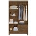Guarda Roupa Solteiro Chile 4P 103 cm Castanho Wood Moval