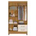 Guarda Roupa Solteiro Chile 4P 103 cm Freijo Off White Moval