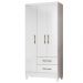 Guarda Roupa Solteiro Lima 3 Portas 182x82 cm Branco Flex Moval