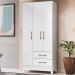 Guarda Roupa Solteiro Lima 3 Portas 182x82 cm Branco Flex Moval