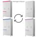 Guarda Roupa Solteiro Madri 4P 110 cm Branco Flex Moval