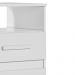 Kit 2 Mesas de Cabeceira Apolo 2 Gavetas 46 cm Branco Flex Moval