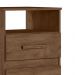 Kit 2 Mesas de Cabeceira Apolo 2 Gavetas 46 cm Castanho Wood Flex Moval