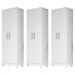 Kit 3 Armários Organizadores Multiuso Íris 2 Portas Branco - Moval