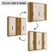 Guarda Roupa Casal Araguaia 6 Portas Freijó Off White Moval