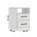 Mesa De Cabeceira 2 Gavetas 7090 Branco Flex Moval