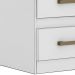 Mesa De Cabeceira 2 Gavetas 7090 Branco Flex Moval