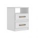 Mesa De Cabeceira 2 Gavetas 7090 Branco Flex Moval