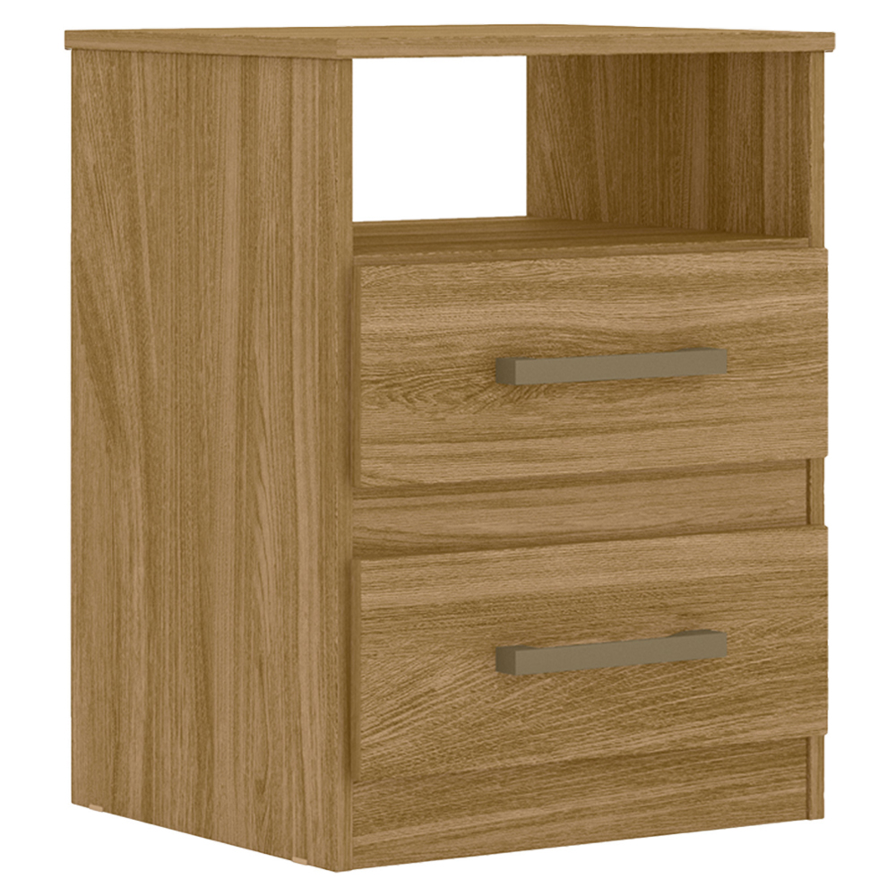 Mesa De Cabeceira 2 Gavetas 7090 Freijo Moval