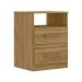 Mesa De Cabeceira 2 Gavetas 7090 Freijo Moval