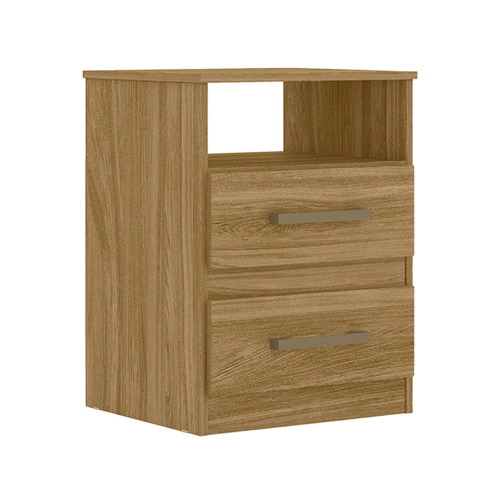 Mesa De Cabeceira 2 Gavetas 7090 Freijo Moval