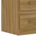 Mesa De Cabeceira 2 Gavetas 7090 Freijo Moval
