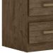 Mesa De Cabeceira 2 Gavetas 7093 Castanho Wood Avela Wood Off White Flex Moval